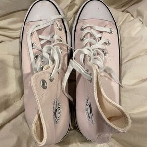 Converse Pink High Tops Size 9